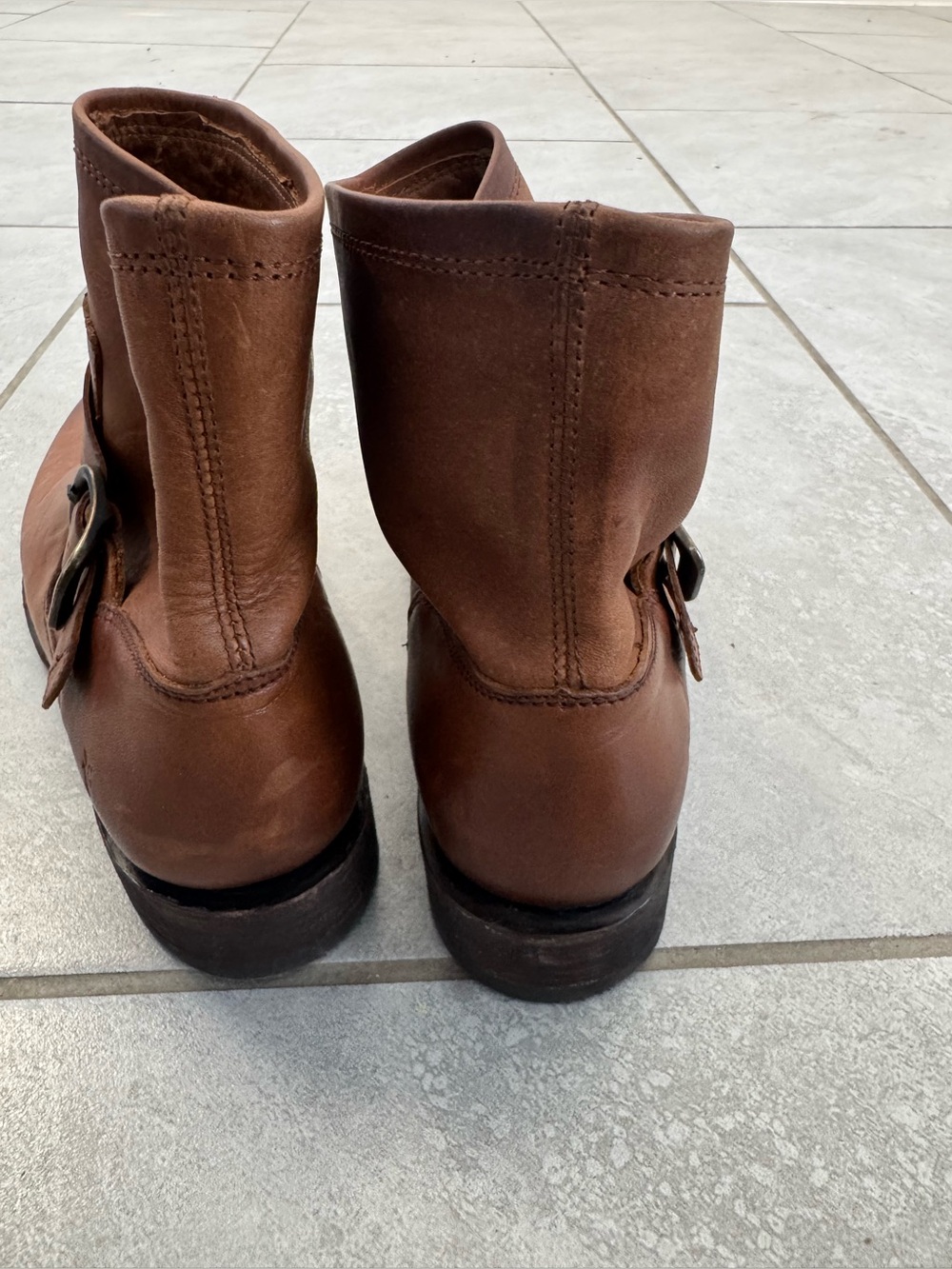 FRYE Veronica Flex Bootie Caramel Brown Women’s Size 8B - Picture 4 of 5